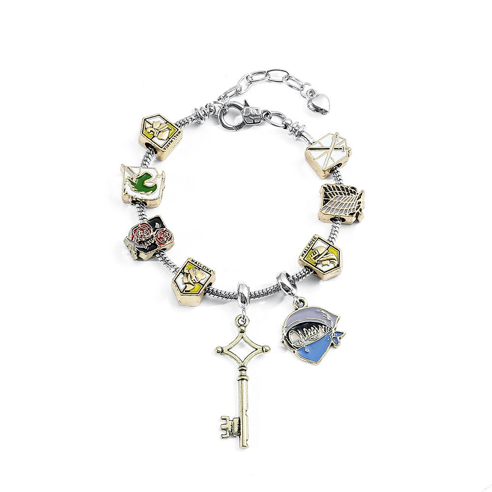 Harry Potter Attack on Titan Bracelet Pandora DIY Bead Jewelry