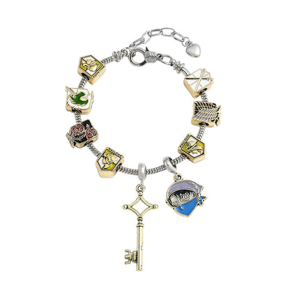Harry Potter Attack on Titan Bracelet Pandora DIY Bead Jewelry